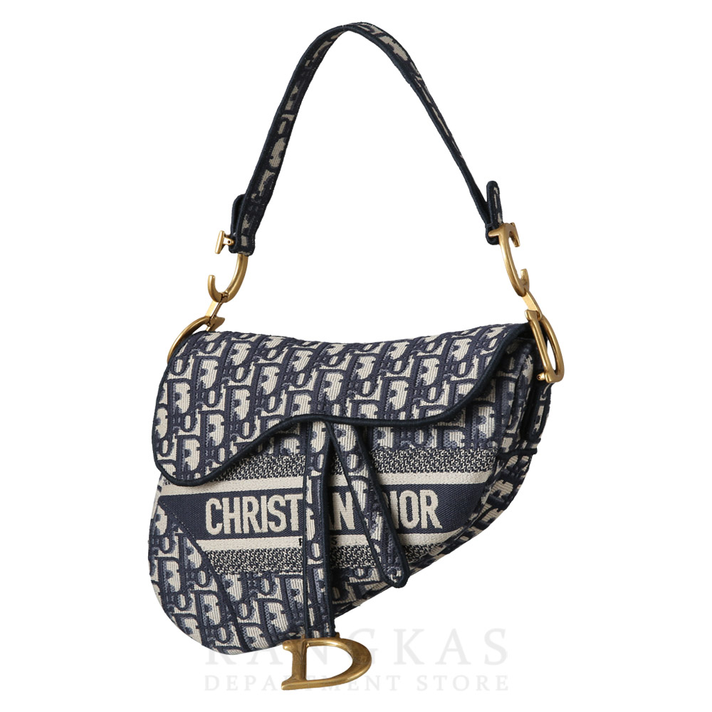 CHRISTIAN DIOR(USED)크리스찬디올 오블리크 새들백 미듐 & 스트랩